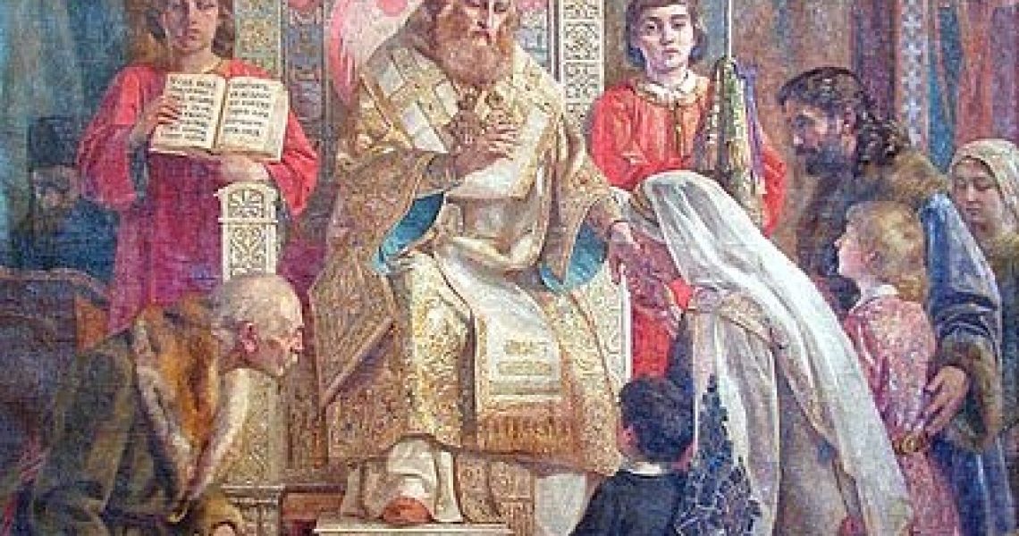 Светитељ Сава Српски благосиља Српчад